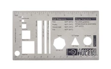 Mercer Culinary Mini Stainless Steel Kitchen Reference Tool For Chefs