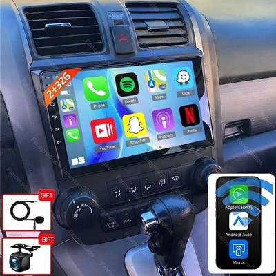 CarPlay Android 15 For Honda CRV 2007-2011 Car Stereo Radio GPS WIFI Head Unit