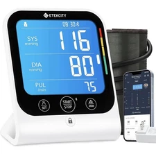 Etekcity Smart Blood Pressure Monitor Model TMB-1583-BS (New-Open Box) FREE SHIP
