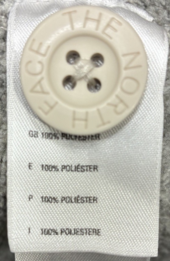 The North Face Women’s Medium Gray Fleece Crescent Sunshine Hoodie Half Button M thumbnail 9