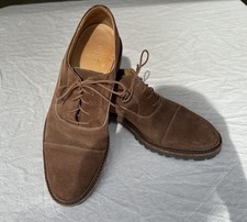 9 D  FootJoy  FJ 1857  Brown Suede Cap Toe  Golf Shoe Spikeless  Portugal