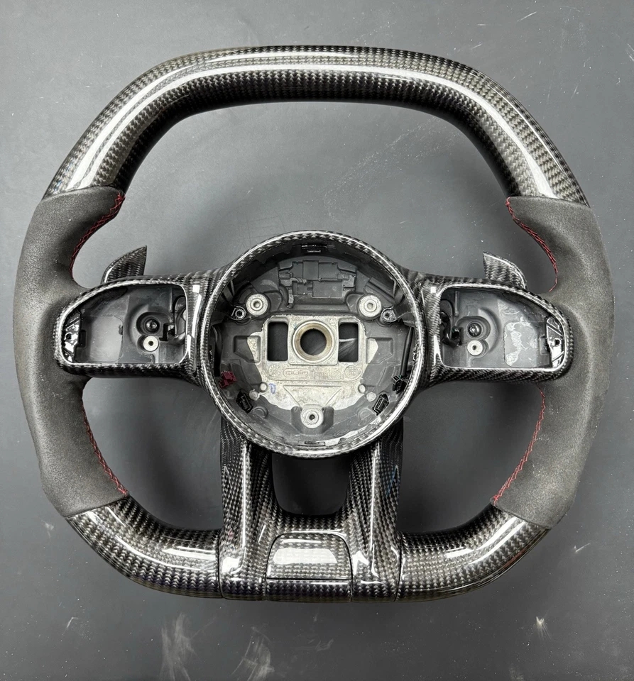 OEM 19~24 MERCEDES AMG G63 C63 E63 GT S63 CLS63 GLE VOLANTE FIBRA CARBONO Foto 2 de 4