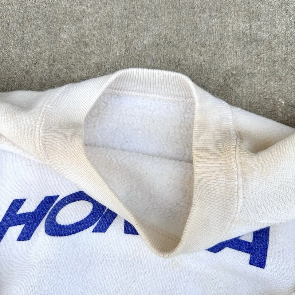 Vintage 60s Honda Sweatshirt Crewneck 21x23 Raglan White Husqvarna 701 - Bild 3 von 4