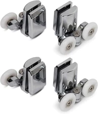 Stainless Steel Shower Door Wheels 23mm Rollers 2top +2bottom 