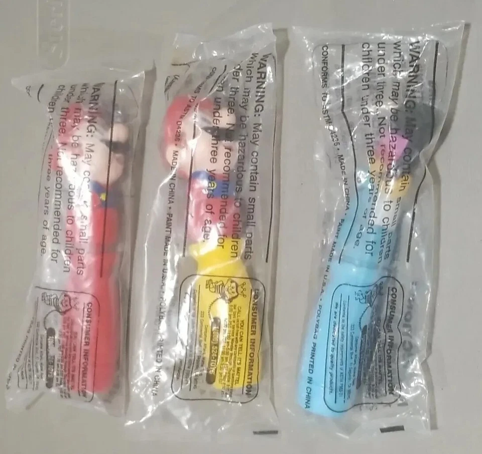 Набор сжимаемых кистей Kellogg's Mattel 1994 Nintendo Mario Paint Toucan Sam - Изображение 4 из 4