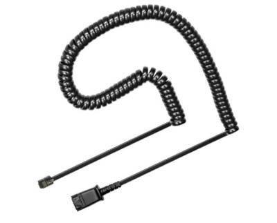 U10P Adapter Cable Compatible with Plantronics QD Headsets Work with Polycom VVX