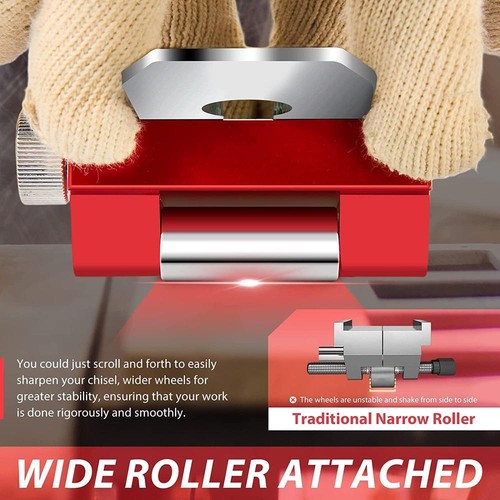 Honing Guide Tool Aluminum Alloy Honing Guide Chisel Sharpening Jig 0-2.55 Inch - Picture 6 of 14