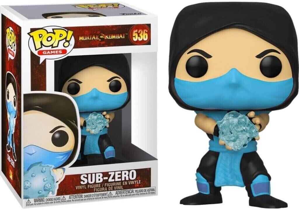 Funko Pop! Mortal Kombat Games Sub-Zero Vinyl Figure #536 Funko Pop! Mortal Kombat Games Sub-Zero Vinyl Figure #536