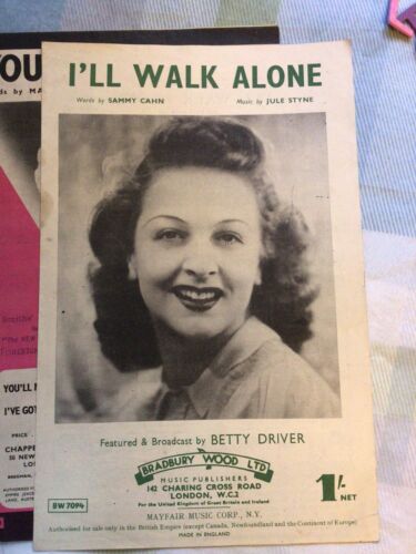 Vintage Sheet Music - 6 Sheets Including Frank Sinatra One , SCARCE - Picture 5 of 6