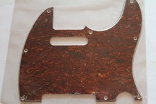 1 Pickguard Schlagbrett Tele Telecaster 8 Loch Tortoise rot dreilagig  