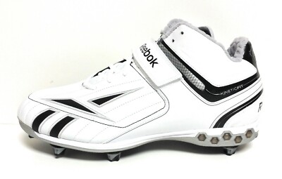 Mens Reebok Pro Full Blitz KFS II‎ H D NFL Equip White Football Cleats Shoes 15 Reebok Pro Full Blitz KFC HD Football Cleats | Mercari main image 3