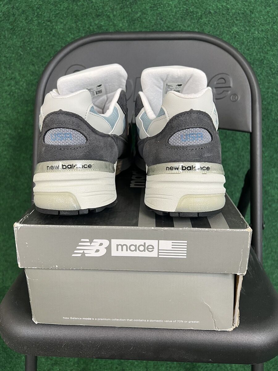 Kith x New Balance 992 Made In USA 'Steel Blue' M992KT Size Kith x New Balance 992 Made In USA 'Steel Blue' M992KT Size