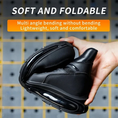 Herren Sicherheitsschuhe Stahlkappe Leichte Schutzschuhe S3 Arbeitsschuhe 38-50 - Bild 7 von 26