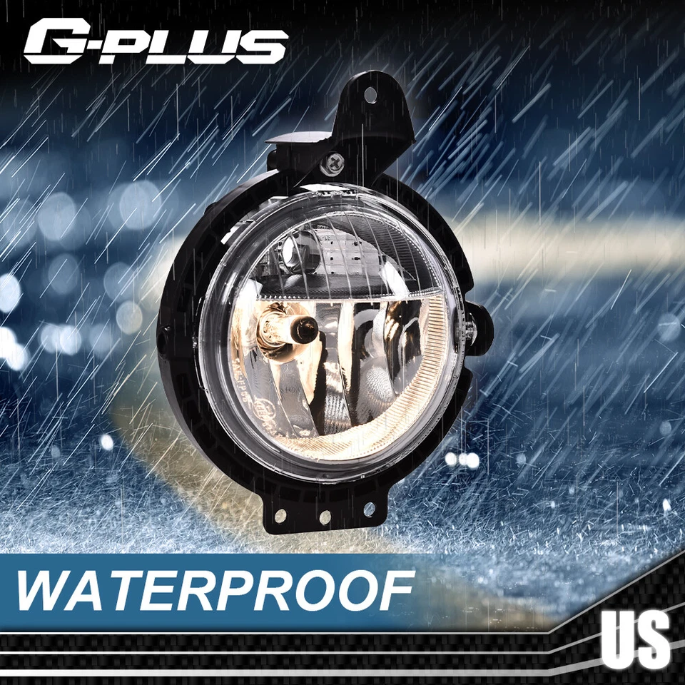 Fit For 2007-2015 Mini Cooper 1Pair Clear Bumper Fog Lights Lamps Left+Right - Imagen 4 de 4