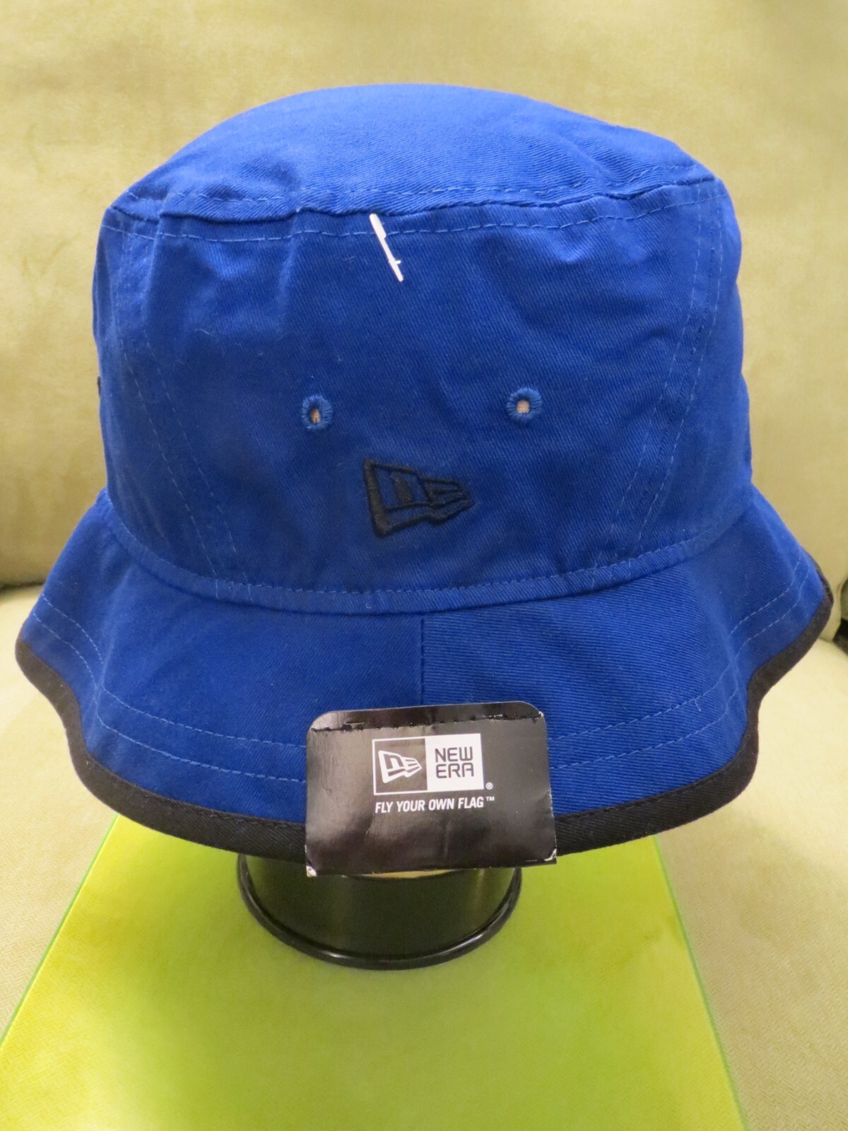 New Era LA Dodgers Blue Bucket Hat, Black & White Logo, Size Large eBay