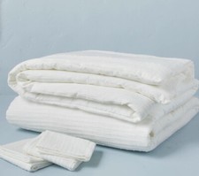 Hearth  Hand Magnolia Center Stripe Slub Full/Queen Comforter  Sham Set Cream