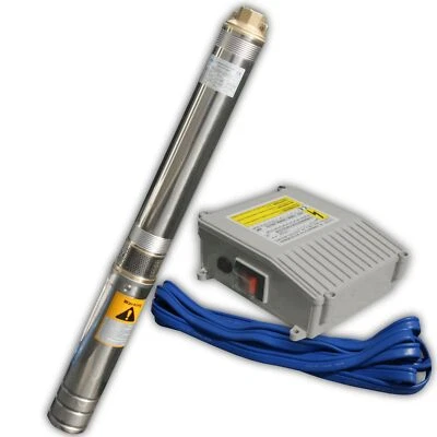 JWS Tiefbrunnenpumpe 3" 4" 3 4Zoll Sandpumpe Sandverträglich Tauchpumpe Brunnenpumpe