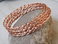 6 Set Solid Copper Bangles, Handmade Bangle Beautiful Bangles, Women Bangles,