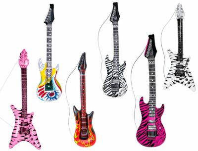Aufblasbare Luftgitarre Gitarre Rocker Musiker Heavy Metal Airguitar Karneval