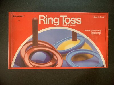 Vintage Pressman Ring Toss Double Action Game 1979 - Factory Sealed