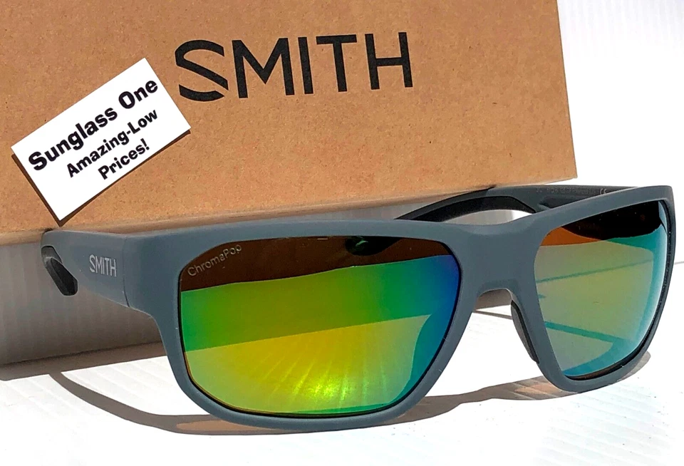 NUEVO Smith Optics ARVO Mate Cemento POLARIZADO ChromaPop Verde Espejo Gafas de Sol Foto 4 de 4