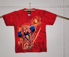 Vintage 2008 Marvel The Incredible Spider Man Kids T-Shirt Sz-4: L 18 W 14 .