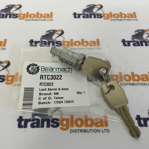 Door Lock Barrel & 2 Keys for Land Rover Defender 90 110 130 RTC3022