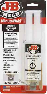 #ad JB Weld 50101 MinuteWeld Syringe Adhesive 25 Ml $8.95