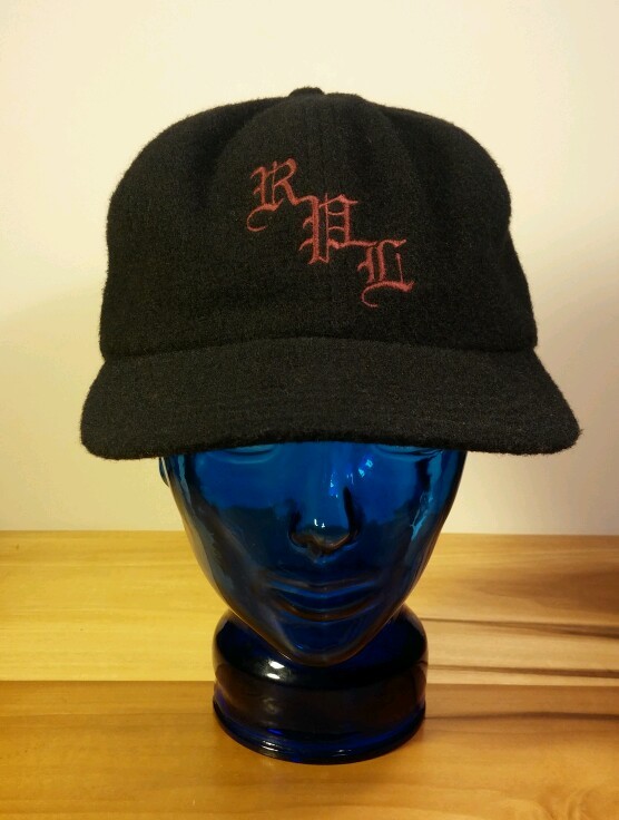 Rare! Vintage Polo Sport Ralph Lauren Black Wool Hat Blue Polo Tag