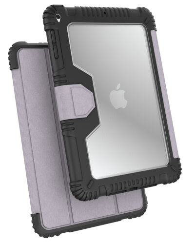 Étui iPad Air 3 avec housse de béquille 2019 étui de protection transparent - violet - Photo 1/7