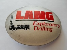 Lang Exploratory Drilling Leather Belt Buckle