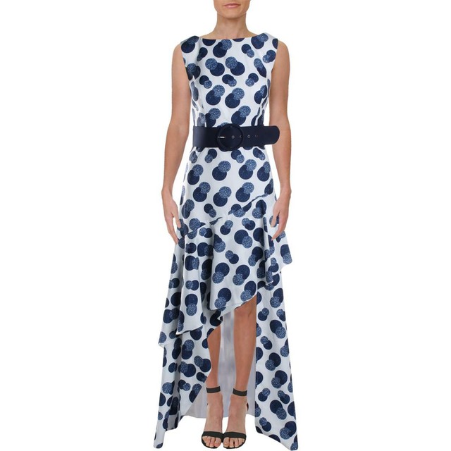 polka dot evening gown