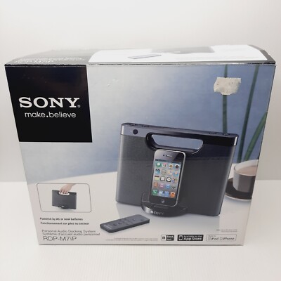 Sony RDP-M7iP Portable Audio Speaker Dock System Complete In Box | eBay