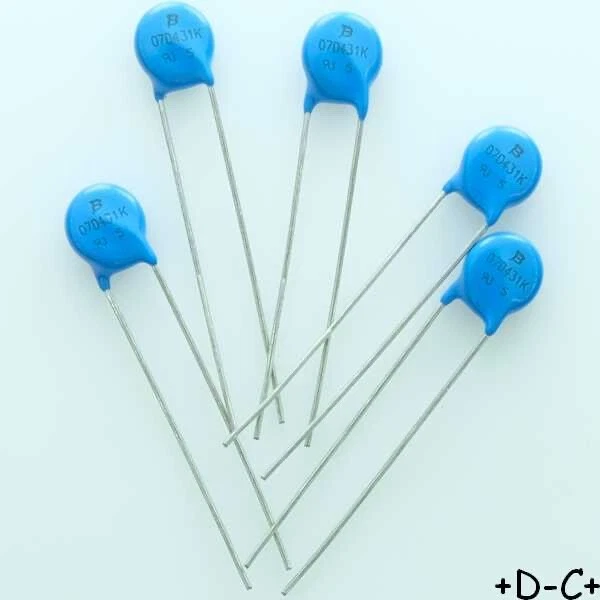 MOV-07D431K Varistance MOV 275VAC 350VDC 7mm 710V Bourns RoHS (lot de 5)