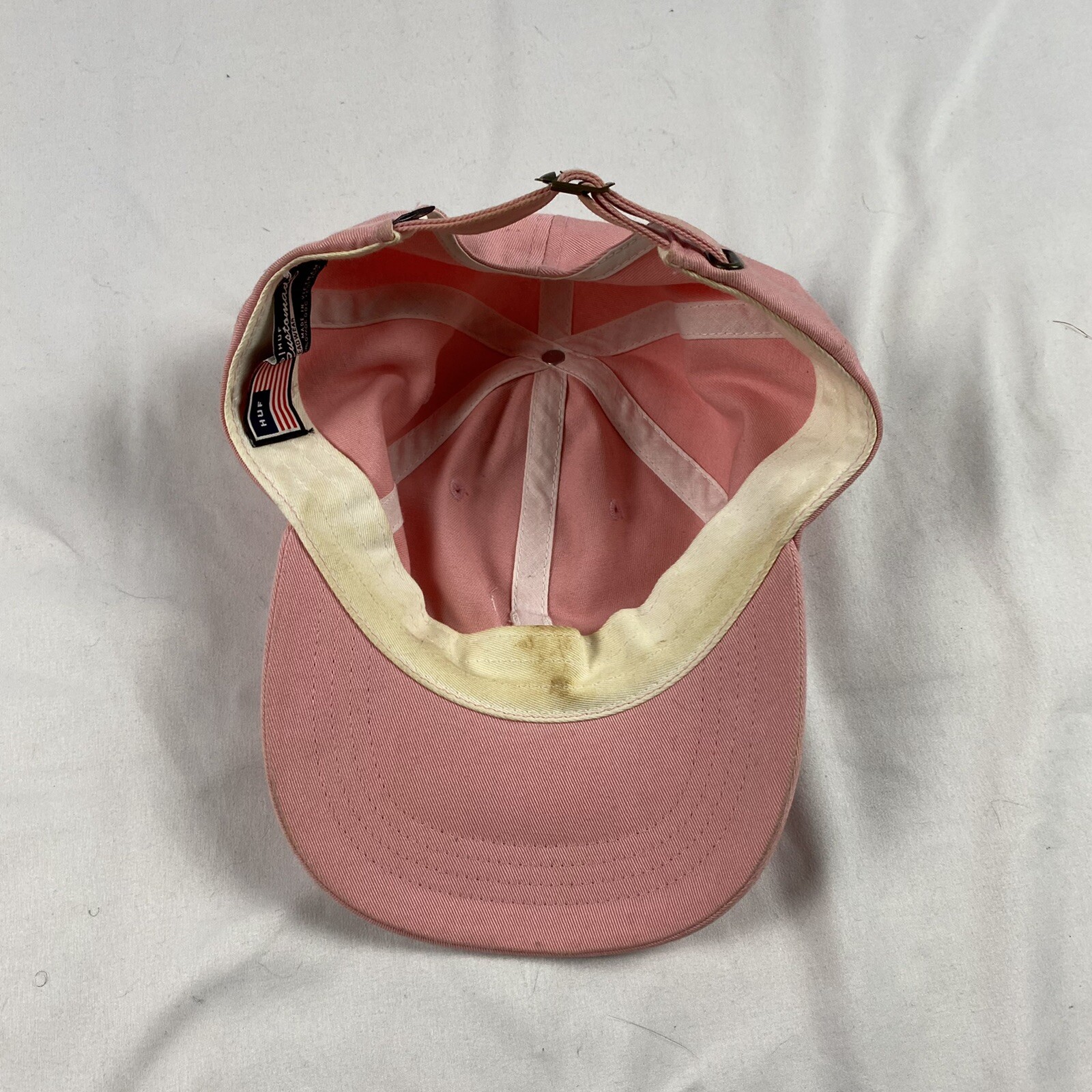 HUF  Script Logo Pink Adjustable Hat - image 6