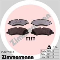 Zimmermann BremsbeläGe Bremsbelegsatz Vorne FüR Land Rover Range Discovery IV