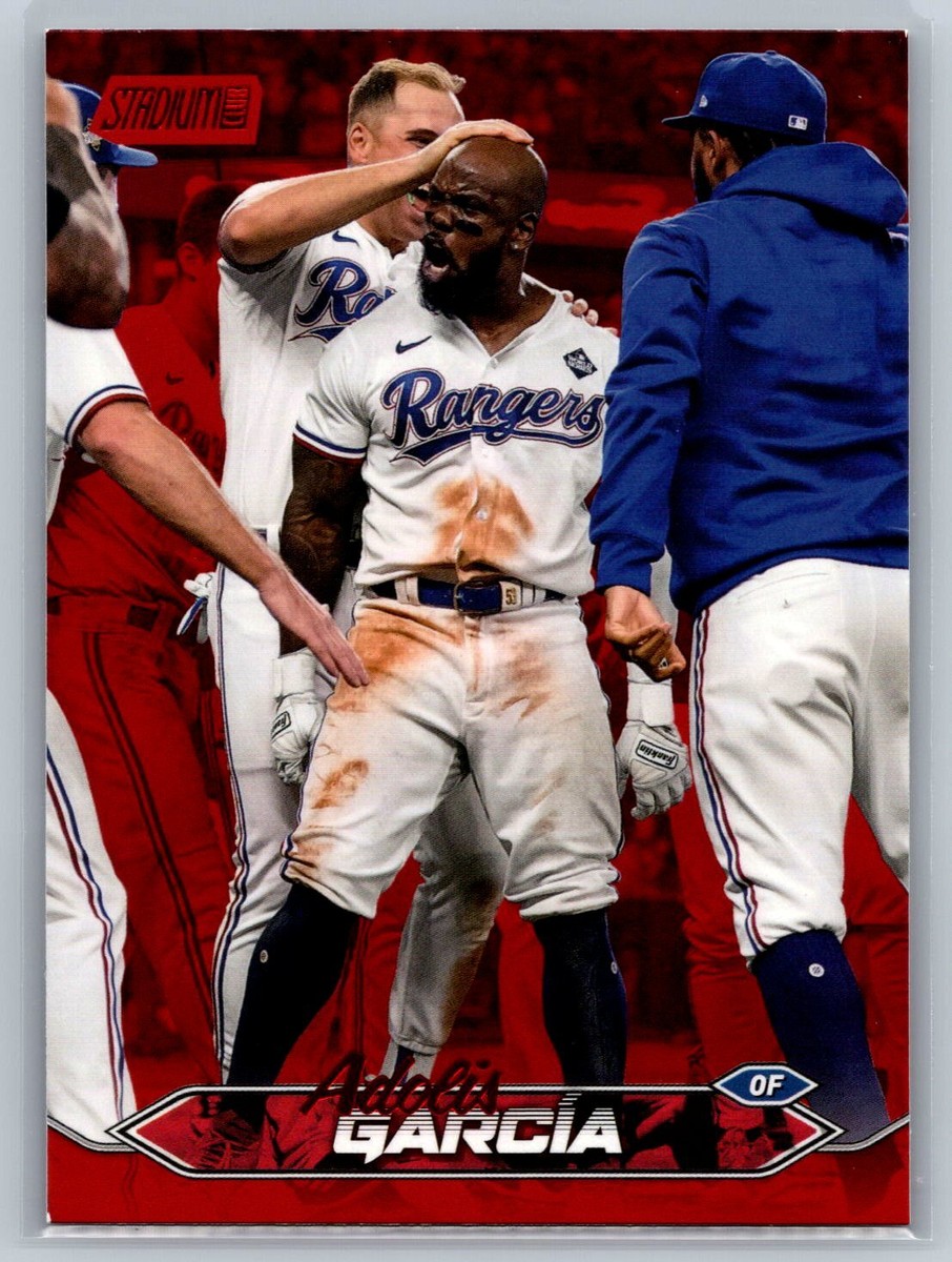 Adolis Garcia Texas Rangers Red Uniforms 2024 Stadium Club #206