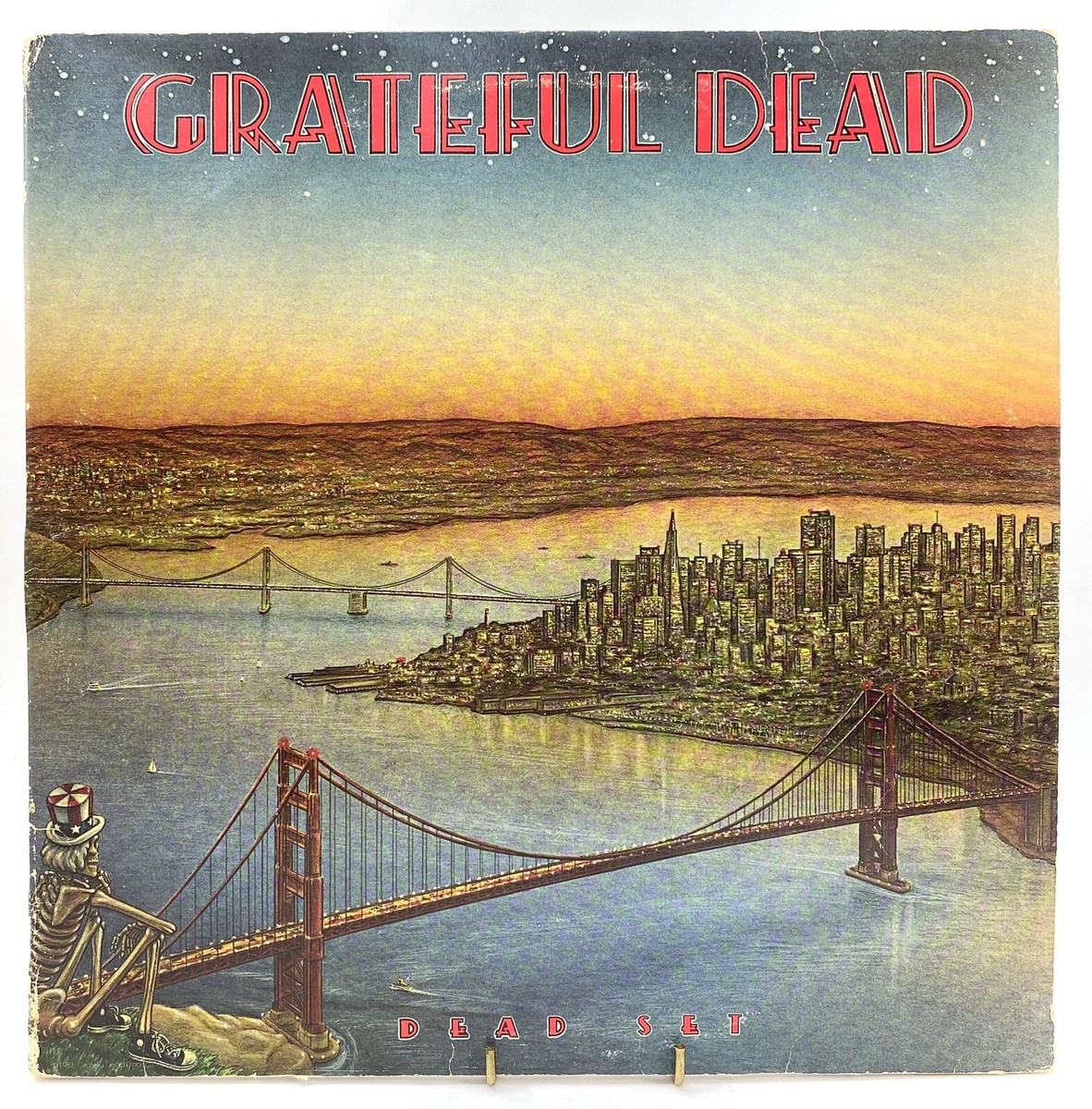 GRATEFUL DEAD SET 1981 2LP VG+ Vinyl Record Label Variant Live USA