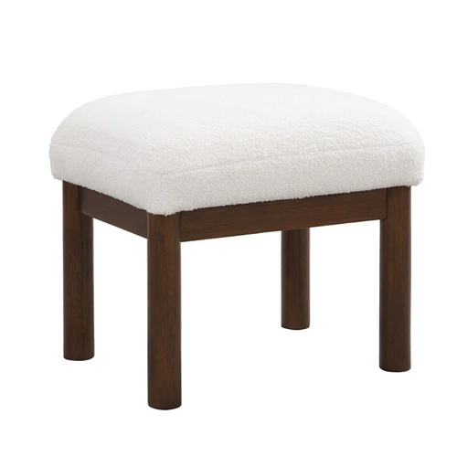 Modern Accent Chair with Ottoman Mid Century Lounge Chair with Footrest Armchair - Picture 16 of 16