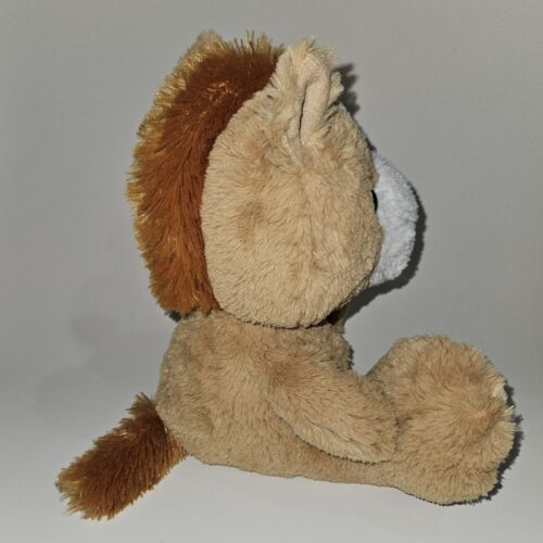 Tan Horse Plush Brown Horseshoes on Feet 10" Stuffed Animal Toy Aurora Pony Colt - Picture 6 of 10