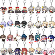 Anime Honkai: Star Rail Cute Cartoon Acrylic Keychain Backpack Pendant Decor