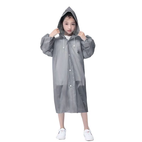 Kids Children Raincoat Hoodie Waterproof Reusable RainWear Raincape Outdoor - Picture 36 of 36
