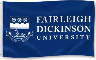 FAIRLEIGH DICKINSON UNIVERSITY DEVILS 3x5 FLYING WALL HANG FLAG FREE SHIPPING