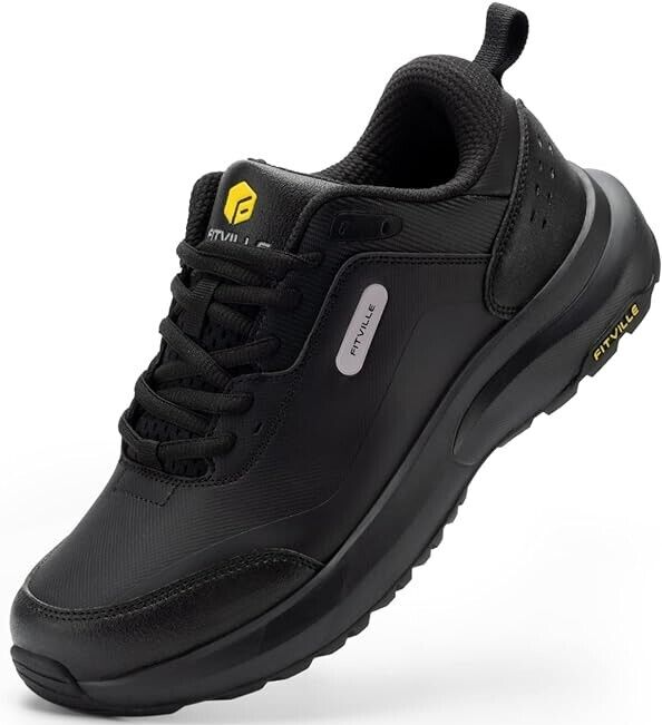 Men Wide Walking Trainers Casual Outdoor Shoes Arch Support UK Size 8.5