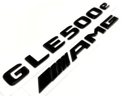#2 BLACK GLE500e + AMG REPLACEMENT FOR MERCEDES REAR TRUNK EMBLEM BADGE DECAL