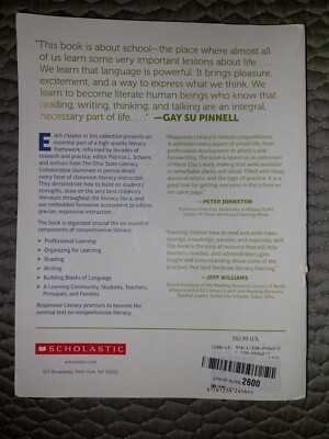 Responsive Literacy: A Comprehensive Framework by Patricia L Scharer: New