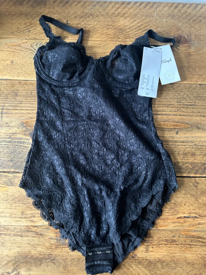 Women's Triumph All Lace Underwired Body Unlined Cups Amourette 300 BSW 34B — 第 3/4 张图片