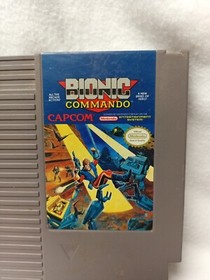 BIONIC COMMANDO Authentic Nintendo Entertainment System NES CAPCOM Game Cart