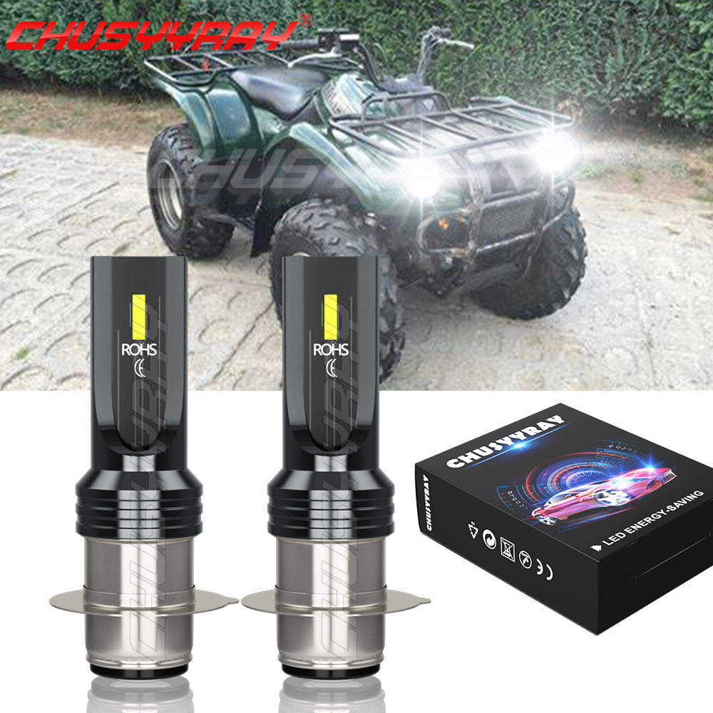 For Yamaha Kodiak 400 450 700 YFM400FA LED Headlight Bulbs 6000K