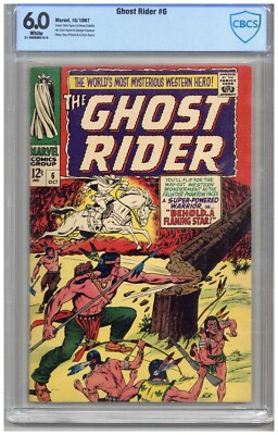 Ghost Rider # 6  Vol 1  CBCS   6.0   FINE    White pages   10/67   See photos
